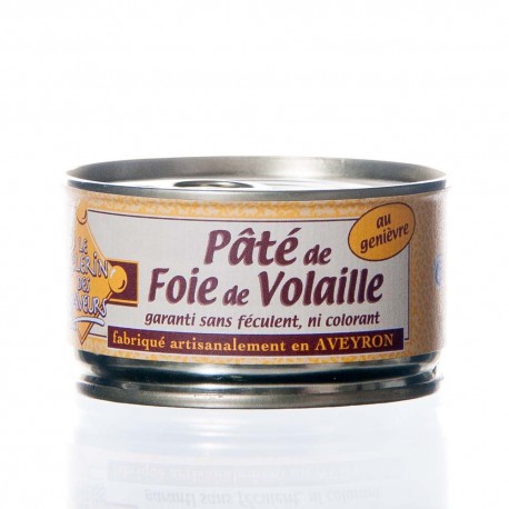 Pâté de foie de volaille au genièvre 130g "Pélérin des saveurs"