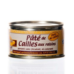 Pâté de caille aux raisins 130g "Pélérin des saveurs"