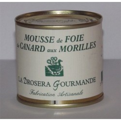 Mousse de foie gras de canard aux Morilles 100g "Drosera"