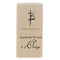 Tablette 70% Cacao à l'Orange 100g