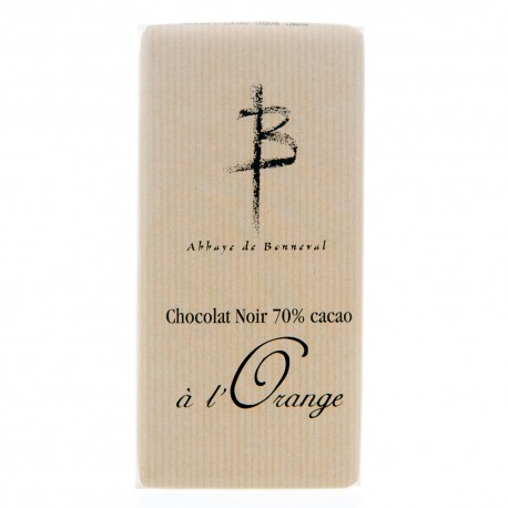 Tablette 70% Cacao à l'Orange 100g