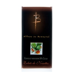 Tablette Surfin Noir 53% Cacao Eclats de Noisettes Grillées 100g