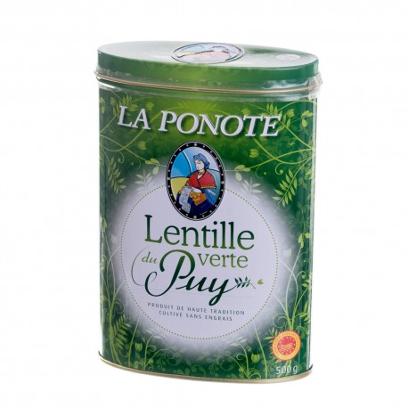 Lentilles du Puy boîte fer 500g