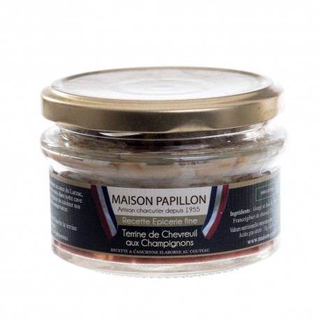 Terrine de chevreuil aux champignons 130g "papillon"