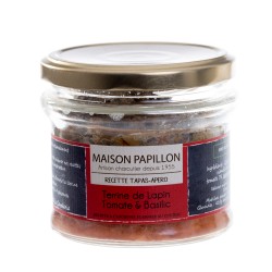 Verrine de lapin tomates/basilic 160g