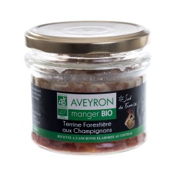Terrine Forestière aux champignons des bois Bio Larzac 160g 