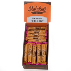 Barre chocolat au lait fin et sucre pétillant Malakoff 1855 - 6 barres de  20g