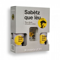 Coffret 2x33cl (Sabetz) + 1 verre