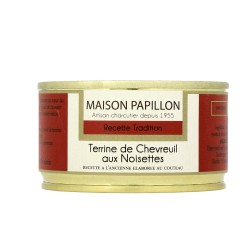 Pâté de chevreuil noisettes 130g  "maison papillon"