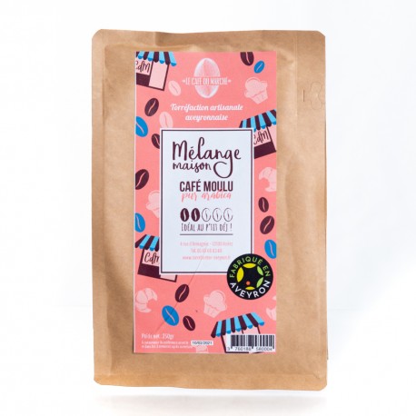 Café - Mélange maison moulu (doux) 250g