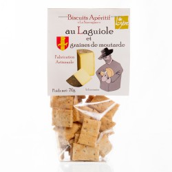 Salés apéritif au laguiole et graines de moutarde 70g "La Sauvagine"