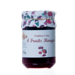 Confiture aux 4 fruits rouges 370 g