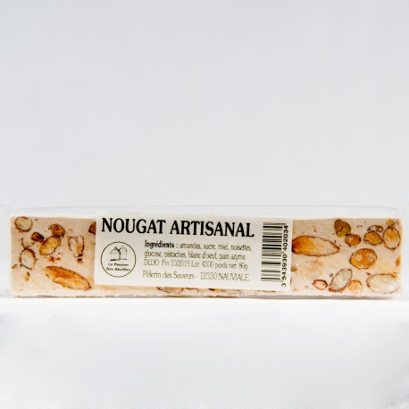 Nougat artisanal en barre 80 g