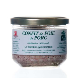 Confit de foie de porc 180g "drosera"