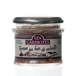 Terrine de pays au foie de volaille 180g "garibotes"