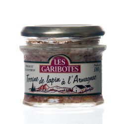 Terrine de lapin à l'armagnac 180g "garibotes"