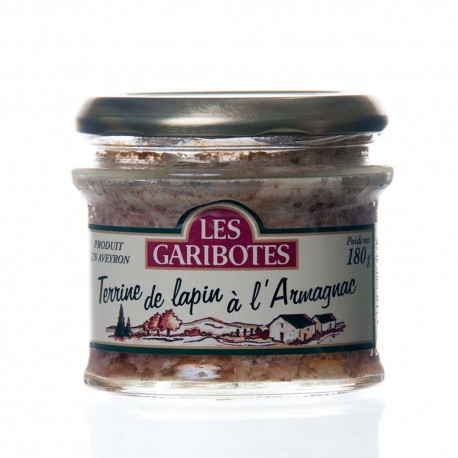 Terrine de lapin à l'armagnac 180g "garibotes"