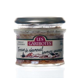 Terrine de chevreuil saveurs sauvages 180g "garibotes"