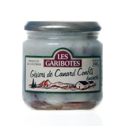 Gésier de canard confits émincés 390g "garibotes"