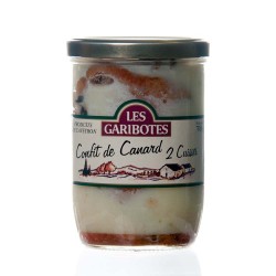 Confit de canard 2 cuisses 700g "garibotes"