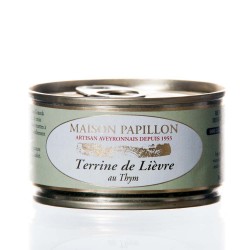 Paté de lièvre au thym 130g "maison papillon"