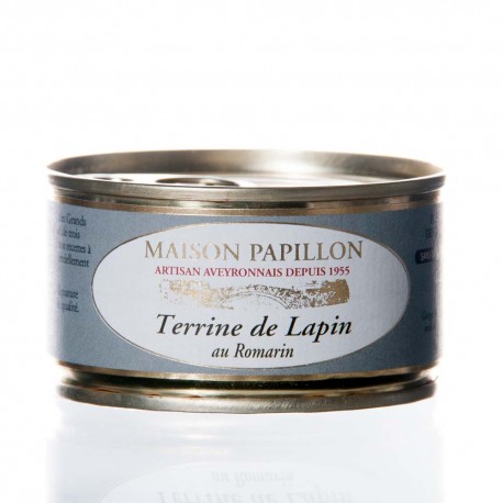 Pâté de lapin au romarin 130g "maison papillon"