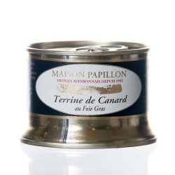 Terrine canard 20% foie gras 130g "Papillon"