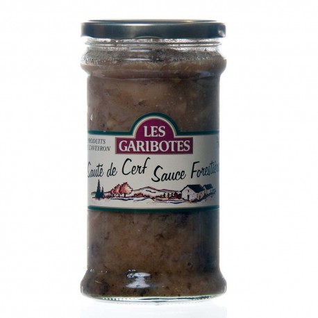 Sauté de cerf sauce forestière 800g "Garibotes"